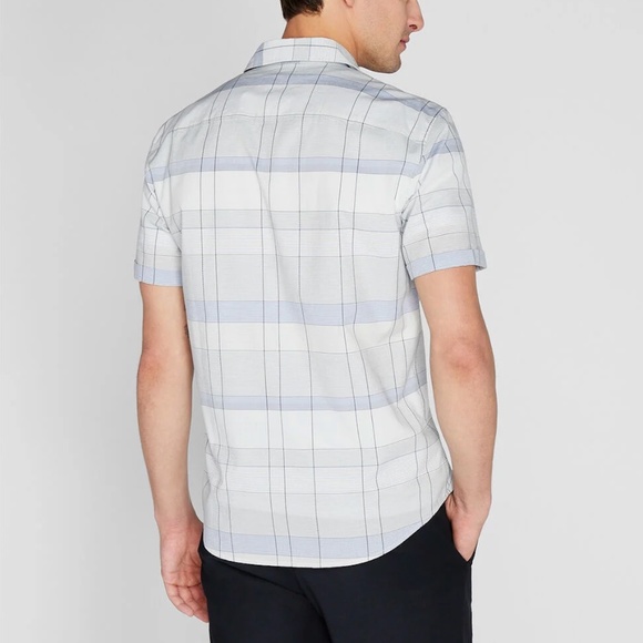 Short Sleeve Graphic Plaid Shirt - New With Tags - NEVER WORN - Multi - Picture 2 of 5